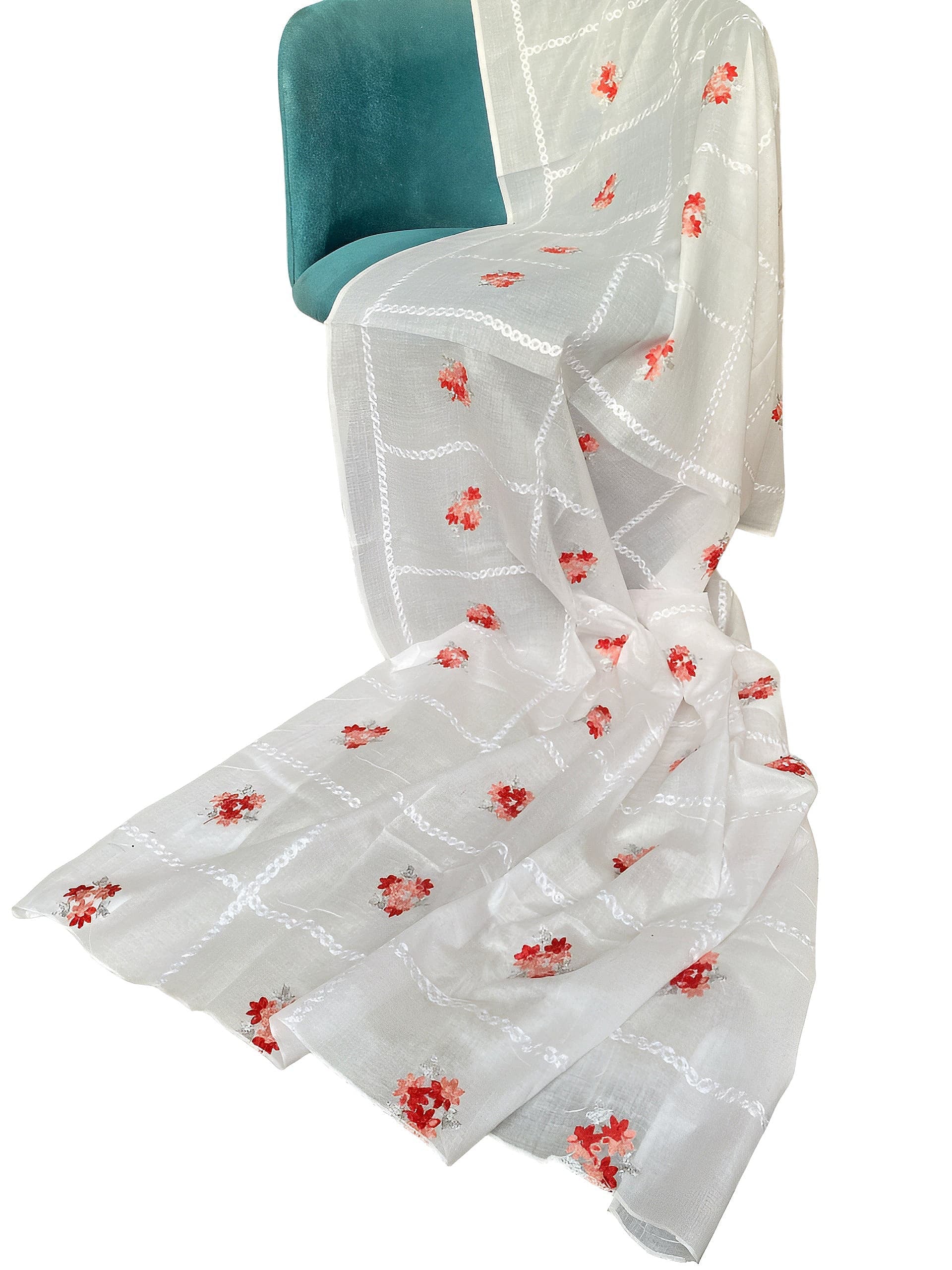 Zinnia Handembroidered Lawn Dupatta