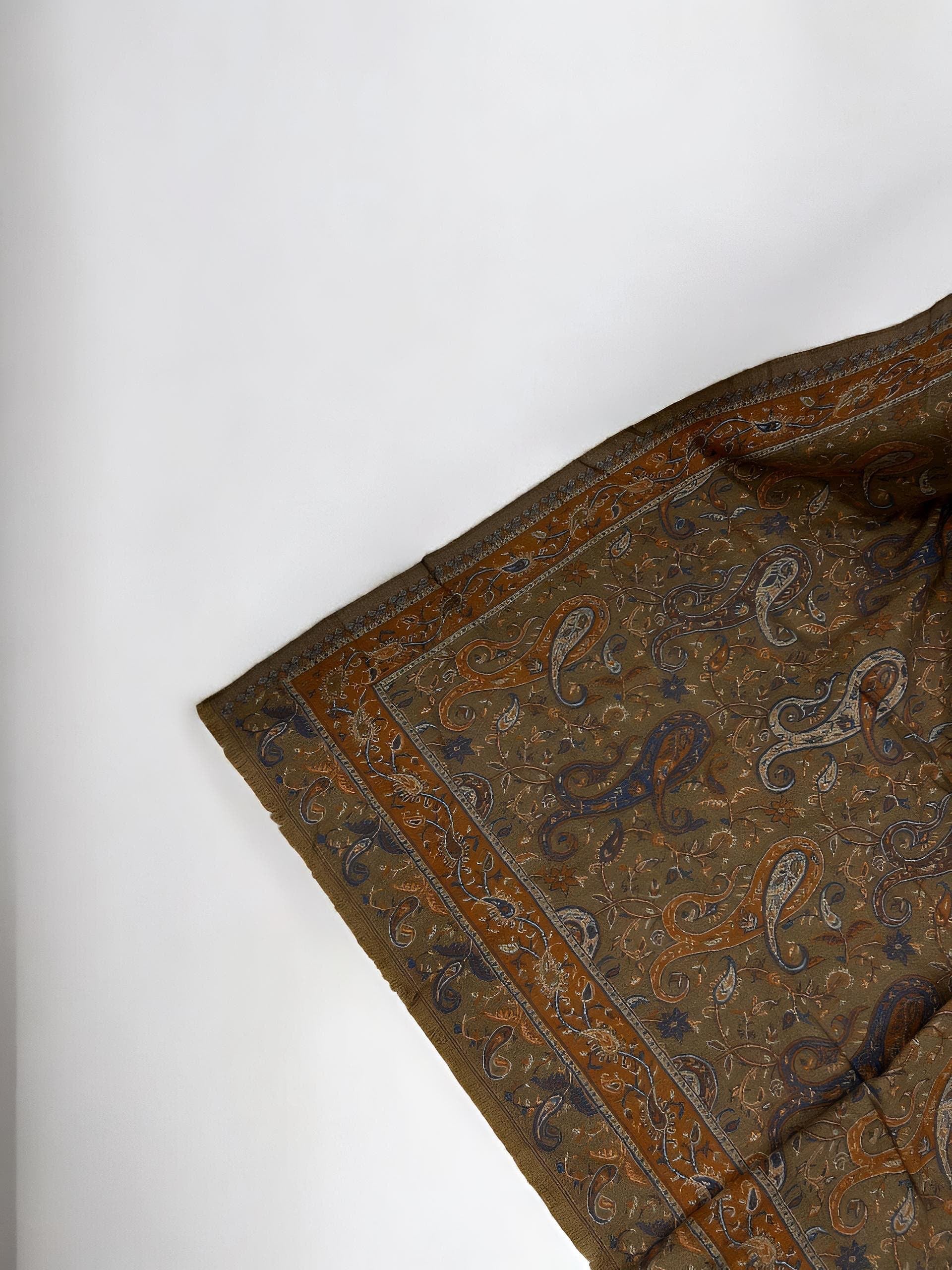 Pashmāra Shawl - Walnut Brown Paisley - woomex.pk