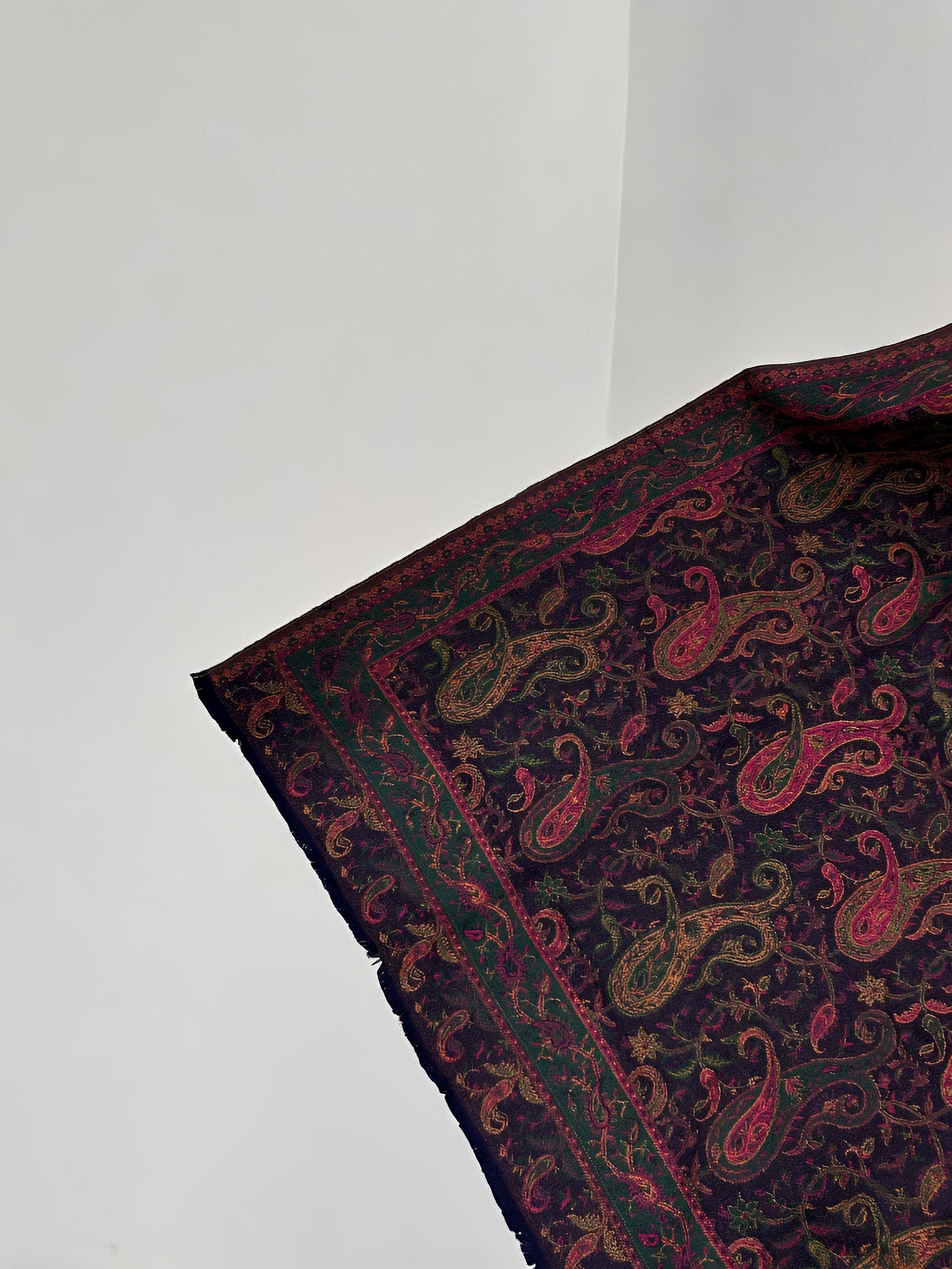 Pashmāra Shawl - Candy Black Paisley - woomex.pk