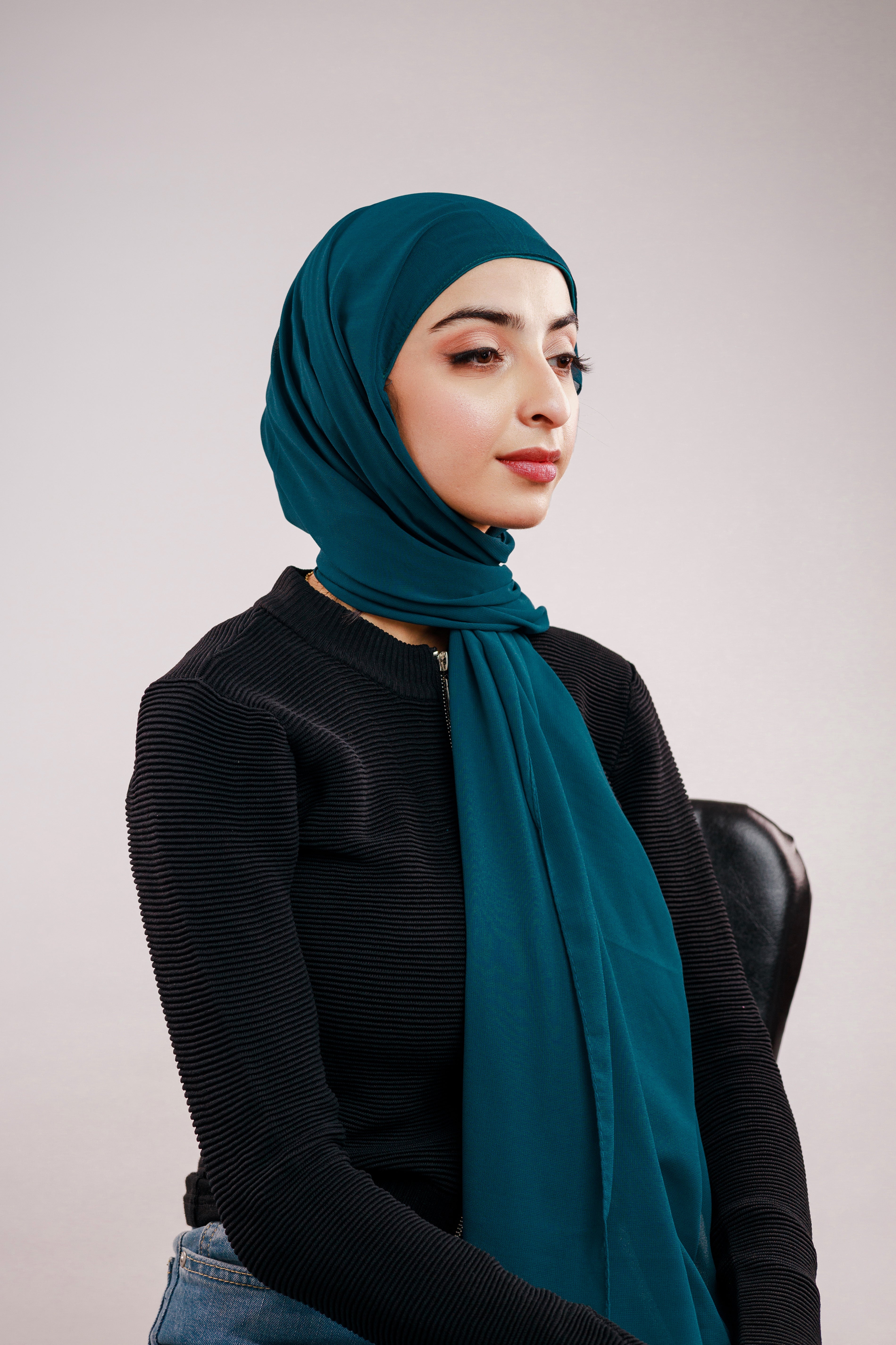 Pre-sewn Instant Georgette - Teal